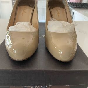 Cole Haan Ambrose Nike Air Patent Putty Heels 10 B